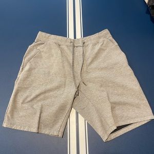 7” heather gray sweat shorts lululemon